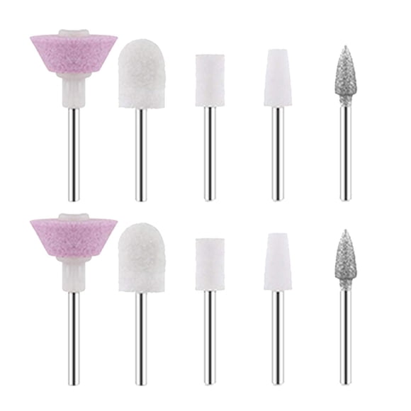 10 Piezas de Recambios de Cabezal de Lima de Uñas para un Acabado Perfecto y un Buen Toque de Uñas de Salón Lima de Uñas Electrónica y Manicura Completa