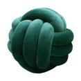 thumbnail image 4 of almohada de bola de almohada de bola de nudo suave almohada de tiro redonda de terciopelo,Cojín Decoración del hogar Almohada de felpa decorativa,Cojín anudado para cama Tejido a Verde Sunnimix almohada de bola de nudo, 4 of 8