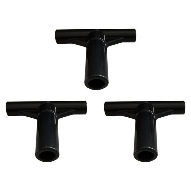 3 piezas Tapas de extremo del de la carcasa del trampolín T Manga en forma de Premium Trampolín T Accesorios de piezas de unión para el