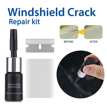 Hiroke Windshield Crack Repair Kit Automotive Glass Nano Repair Fluid Car Window Glass Crack Repair Tools