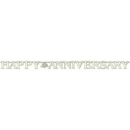 Banner 7.5"X7 Feet - Anniversary/Prismatic