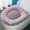 Pink-PK, variant on Cozy, Knitted Toilet Seat Cover, Universal Winter Toilet Ring with Handle, Washable Soft Thickened Pad for Round and Rectangular Toilets