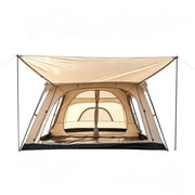 4-6 Person Tent for Camping, 10' x 6.8' x 6', Camping Tent with Porch, Superb Ventilation, Lightweight Portable, Waterproof, Orange