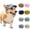 A003- Blue, variant on Dog Hat, Corduroy Pet Sun Visor, Dog Ear Cover Hat, Adjustable Dog Hat, Dark Ribbed Corduroy Pet Dog Supplies with Ear Cutouts for Full Head Coverage and Secure No-Slip Wear