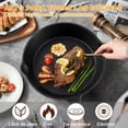 thumbnail image 3 of Juego de 5 Sartenes de Hierro Fundido Antiadherentes con Espátula de Regalo - Ideal para Cocina Parrilla, Barbacoa y Uso al Aire Libre - Set de Sartenes de Hierro de Alta Calidad para Cocinar (5), 3 of 8