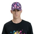 thumbnail image 4 of Balery Skull mushroom colorful cute Gorra de béisbol de tamaño ajustable para correr, entrenar y actividades al aire libre. Gorra de papá para todas las estaciones., 4 of 6