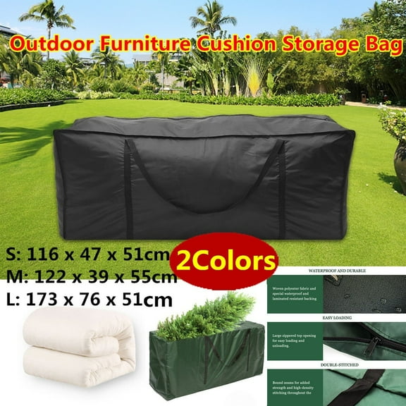 Ghojet 3 Sizes 2 Colours Upholstery Storage Bag for Outdoor Furniture Waterproof