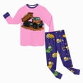 thumbnail image 5 of TOWED22 Toddler Pajamas Boys Pyjamas 2pcs Long Sleeves Pjs Sets for Kids Fall Winter Sleepwears 6-12 Months 12-24 Months 2t 3t 4t 5t 6t 7t 8t 9t Children,Hot Pink,4-5 Y, 5 of 5