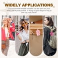 thumbnail image 5 of Uxcell Scrunchie Keychain Wristlet, Stretchy Removable Scrunchie Lanyard Bracelet Key Chain Multifunctional Cute Elastic Wrist Holder for Women Girl-2Pcs(Light Pink/Dark Pink), 5 of 7
