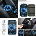 thumbnail image 4 of Renewold Dolphin Flower Blue Car Accessories Set 12 Pcs, Universal Car Seat Covers Steering Wheel Cover Seat Belt Pad Armrest Cover Coasters Handbrake Gear Shift Cover Car Accessories Fit Most Cars, 4 of 7