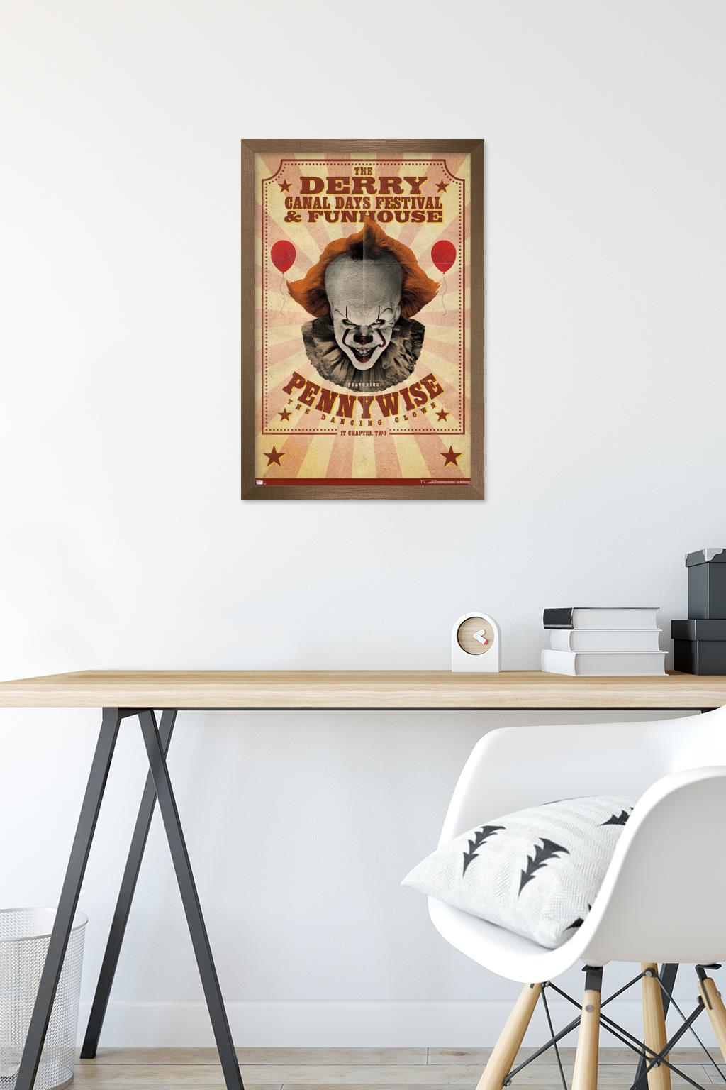 IT: Chapter 2 - Funhouse Wall Poster, 14.725" x 22.375", Framed