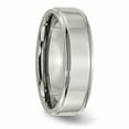 thumbnail image 4 of Titanium Ridged Edge 7mm Polished Band, 4 of 10