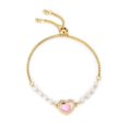 thumbnail image 2 of Heart Pearl Bracelet, 2 of 5