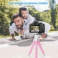 UBeesize Phone Tripod, Portable and Flexible Tripod with Wireless Remote and Universal Clip, Compatible with All Cell Phones/ Cameras, Cell Phone Tripod Stand for Video Recording(Pink) - image 3 of 7
