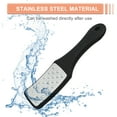 thumbnail image 2 of Unique Bargains Foot File Foot Rasp 3-in-1 Stainless Steel Foot File Pedicure Foot File Scraper Black with Mini File, 2 of 7