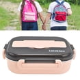 thumbnail image 3 of Bento Box, Portable Leakproof 2 Compartments Thermal Lunch Box With Chopsticks Spoon Detachable Tray Bpa-Free  Materials Dishwasher Safe Lunch Containers For School Office, 3 of 8