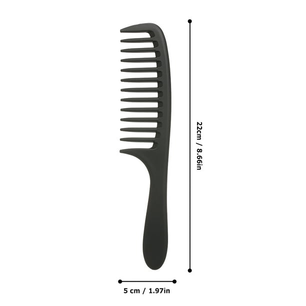 2PCS Peigne Dent Large Brosse Cheveux Bouclés pour Hommes Femmes