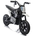 thumbnail image 2 of 24V Kids Electric Motocross Motorcycle with Bluetooth Music - 200W Power, Rear Shock Absorber, LED Breathing Lights, Adjustable Speed up to 9.32 MPH - Powered Ride On Toy for Boys Girls Ages 5-15, 2 of 6