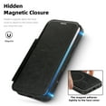 thumbnail image 3 of ELEHOLD Magnetic Wallet Case For iPhone 17 Pro,  RFID Blocking Luxury PU Leather Full Body Flip Card Slots Shockproof Wallet Cover ,Black, 3 of 8