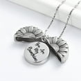thumbnail image 5 of You Are My Sunshine Urn Necklace Sunflower Urn Necklace Ashes Locket W/Engraved Hidden Message Pendant Jewelry Memorial Locket for Daughter/Wife/Sister/Mom of Loved Ones Keepsake, 5 of 7