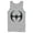 Athletic Heather, variant on Men's Batman Logo Modern Wing Curve  Tank Top Royal Blue Small