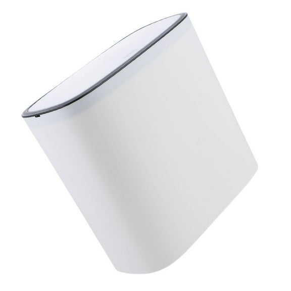 Garbage Can Trash Recycle Cans Hamper with Lid Office White