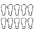 thumbnail image 1 of Safety Rope Snap Hook,10Pcs Snap Hook Stainless Spring Snap Hook Stainless Steel Snap Hook Enhanced Durability, 1 of 8