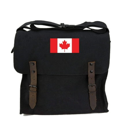 Canadian Flag Army Heavyweight Canvas Medic Shoulder Bag in