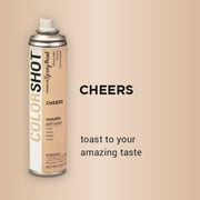 COLORSHOT Metallic Spray Paint, Cheers (Champagne) 9 oz, Fast-Drying Acrylic Paint, Indoor & Outdoor Use