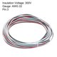 thumbnail image 3 of Cable Eléctrico de Cobre Estañado de 22 Calibres y 3 Conductores Uxcell de 25FT para Tiras LED y Cableado Residencial, 3 of 7