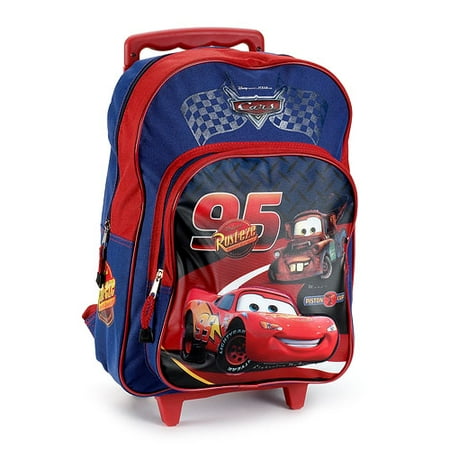 Disney Pixar Cars Rolling Backpack, Blue and Red