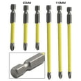 thumbnail image 2 of BUYISI 6pcs/set Slotted Cross Screwdriver Bit 65mm 110mm Magnetic Special For Electrician FPH 2 Alloy Steel Screw Driver Hand Tools, 2 of 9