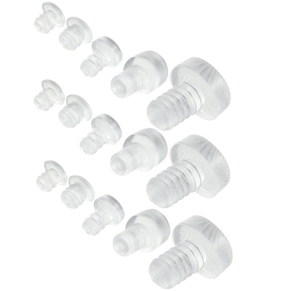 Hemoton  75 Pcs Cabinet Door Bumpers Clear Anti Skid Pads for Furniture Table Top