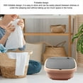 thumbnail image 4 of 15L Portable Washing Machine, Foldable Mini Laundry Machine with Touch Control Interface, Drainage Basket, TPE and PP Materials, for Travelers, Renters, and Families, 4 of 7