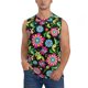 thumbnail image 1 of Fotbe Vector Mexican Otomi Style Bright Men's Camiseta sin Mangas Estampada para Hombres, Playera Casual para Gimnasio, Entrenamiento, Playa-3X-Large, 1 of 7