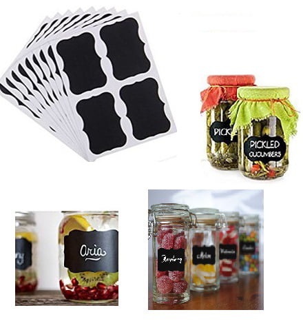 Blackboard Stickers 8 Labels For Storage Jars Crafts Free Chalk Pen