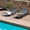 Gray W/O Table, variant on Kozyard Wilson Adjustable EDP Coated Wrought Iron Chaise Lounge Chair (2 Pack, Blue)