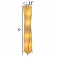 thumbnail image 3 of Eangee Home Design Twist Giant Floor Lamp, Shade Made Of Cocoa Leaves, 11x11x72 Inches, 3 of 7