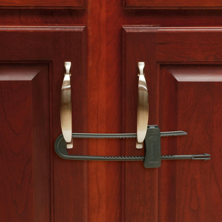 Safety 1 Double Door Baby Proofing Cabinet Lock 2pk Charcoal Toddler