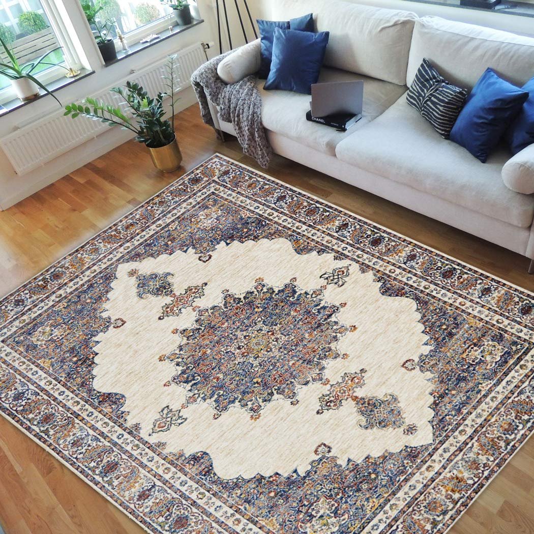 SAFAVIEH Vintage Persian Trina Traditional Polyester Area Rug, Saffron ...