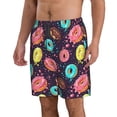 thumbnail image 2 of Kdxio Donuts1 Pattern Mens Casual Shorts - Drawstring Summer Beach Sports Shorts for Men, 2 of 9