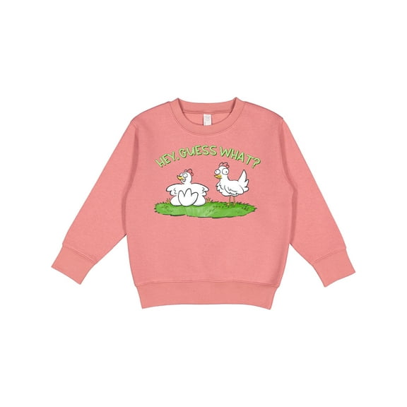 Inktastic Hey, Guess What? Chicken Butt Toddler Sweatshirt