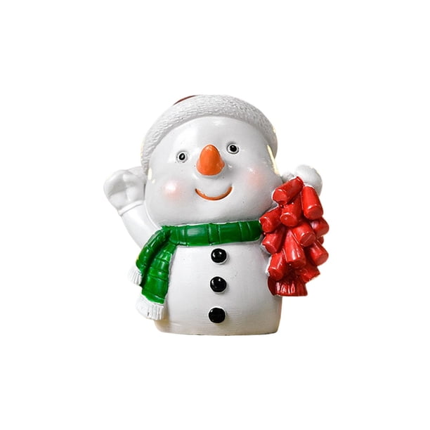 Estatuilla De Resina De Navidad, Decoraciones En Miniatura Pequeñas Y Adorables Durables Vacaciones Decorativas Festival Prop Estatuas De Resina Para Fiesta En Casa De Escritorio Gloria Estatuilla Estatua