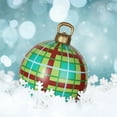 thumbnail image 5 of Christmas Inflatable Ball Decorations, 24 Inch Giant Ornaments Grid design, Blow Up Balls Extra Large Holiday Outdoor Garden Yard Decor, 5 of 9