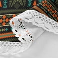 thumbnail image 4 of Coolnut 60" Tribal Stripes Outdoor Round Tablecloth, Waterproof Stain-Resistant Non-Slip Circular Tablecloth with Umbrella Hole and Zipper for Tabletop Backyard Party BBQ Decor, 4 of 7
