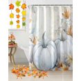 thumbnail image 5 of Vintage Pumpkin Shower Curtains for Bathroom, Fall Autumn Maple Leaf Waterproof Fabric Shower Curtain for Bathroom Bathtub Decoration, Machine Washable, 72"x72", 5 of 9