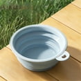 thumbnail image 6 of Collapsible Silicone Dog Cat Bowls, BPA Free Portable Travel Food Water Bowl with Carabiners, Foldable Dishwasher Safe Feeding Dish for Outdoor Camping Hiking Pets, 6 of 10