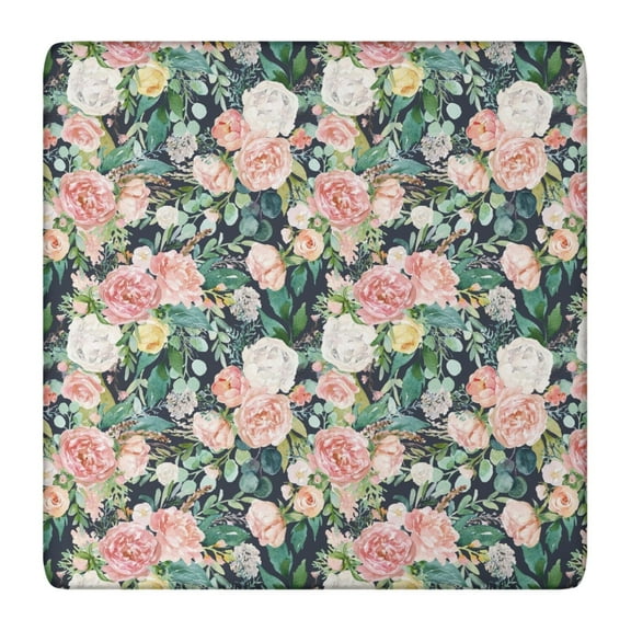 Square Tablecloth with Elastic Edges 36 * 36 Inch Waterproof Pioneer Table Cover Washable Indoor and Outdoor for Party Kitchen Dinner Banquet Patio Picnic