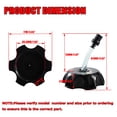 thumbnail image 2 of Nueva tapa de tanque de combustible de aluminio CNC Olym con válvula de ventilación para motocicleta de 50cc, 90cc, 110cc, 150cc SSR Pit Dirt Motor Bike, color negro, 2 of 5