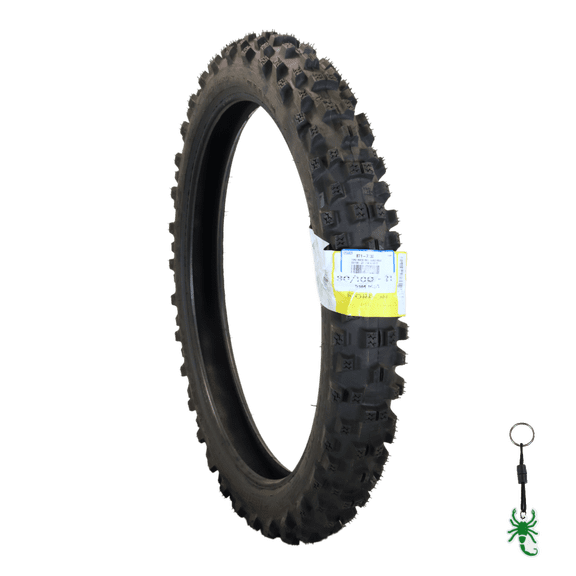 Pirelli Scorpion MX 32 Mid Hard 80/110-21 Front Dirt Bike Tire with Keychain - Single